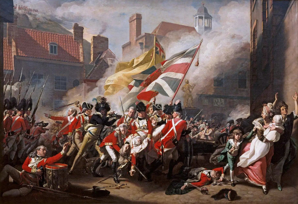 La mort du major Peirson, le 6 janvier 1781 - John Singleton Copley image 1 copie peinte à la main à l’huile