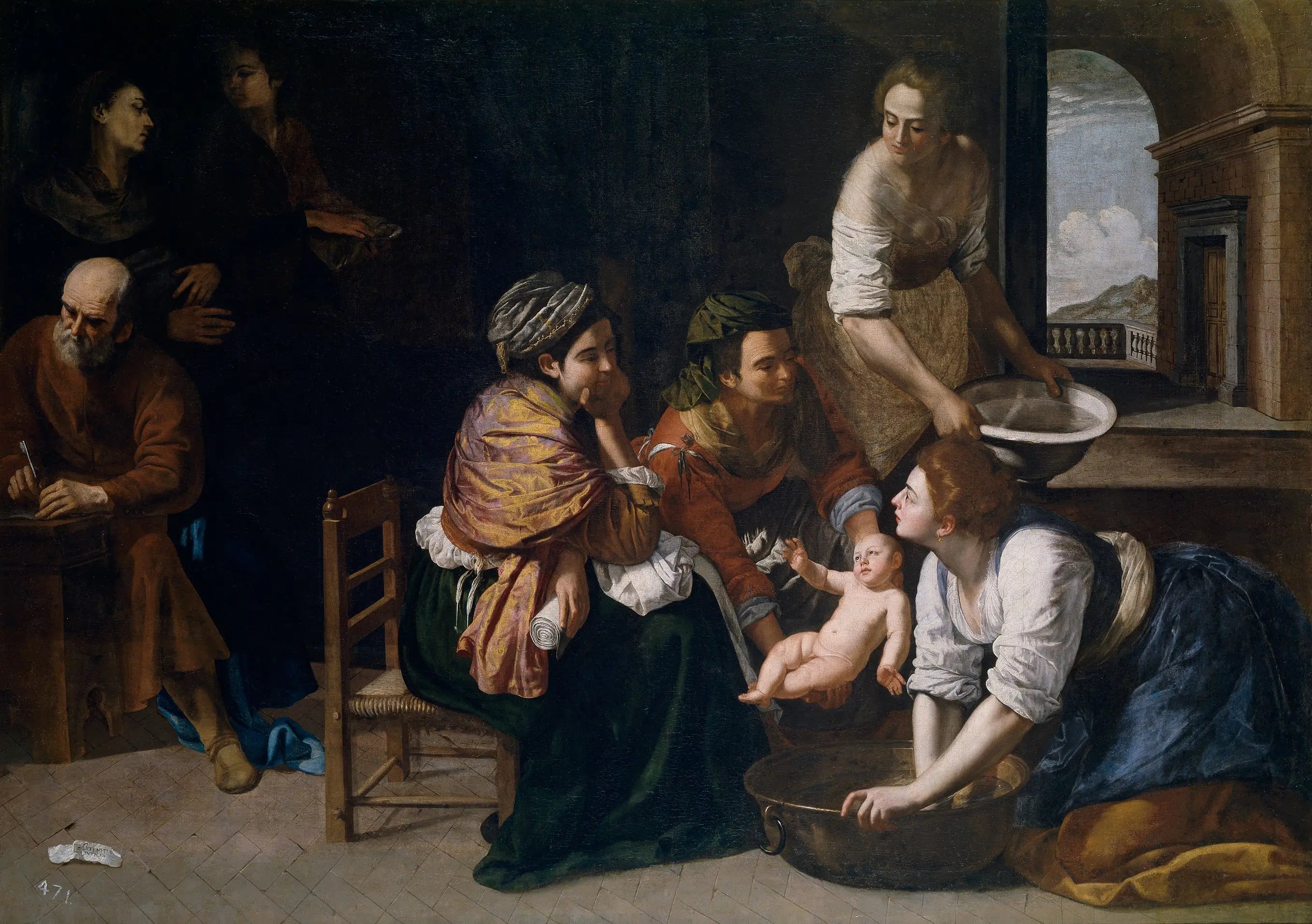La Naissance de Saint Jean Baptiste - Artemisia Gentileschi - Alpha Reproduction