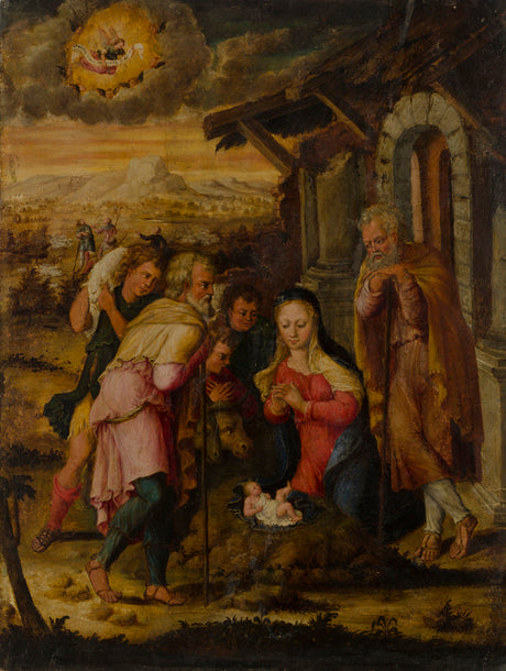 Рождение Христа - Joos van Cleve