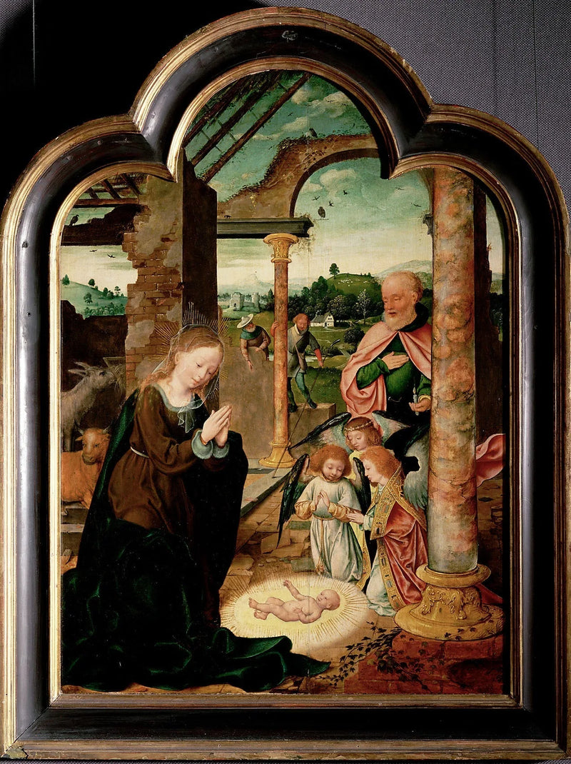 Рождение Христа - Joos van Cleve