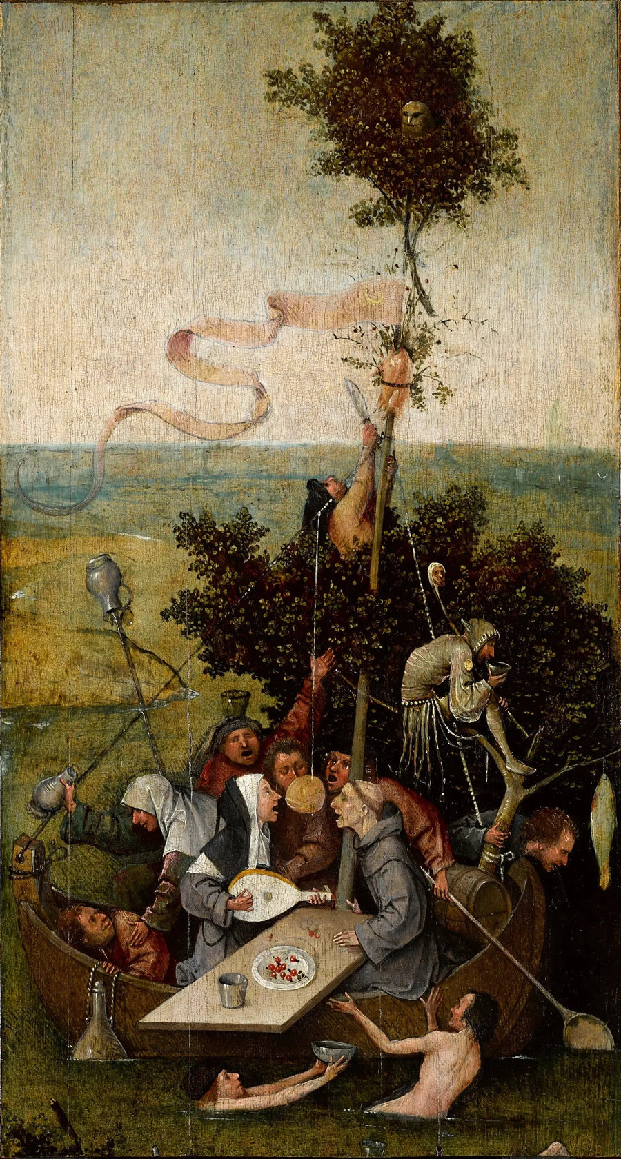 La Nef des fous - Hieronymus Bosch image 1 copie peinte à la main à l’huile