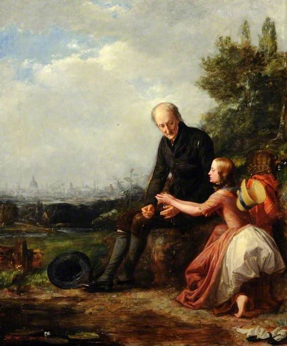La petite Nell et son grand-père - William Holman Hunt - Alpha Reproduction
