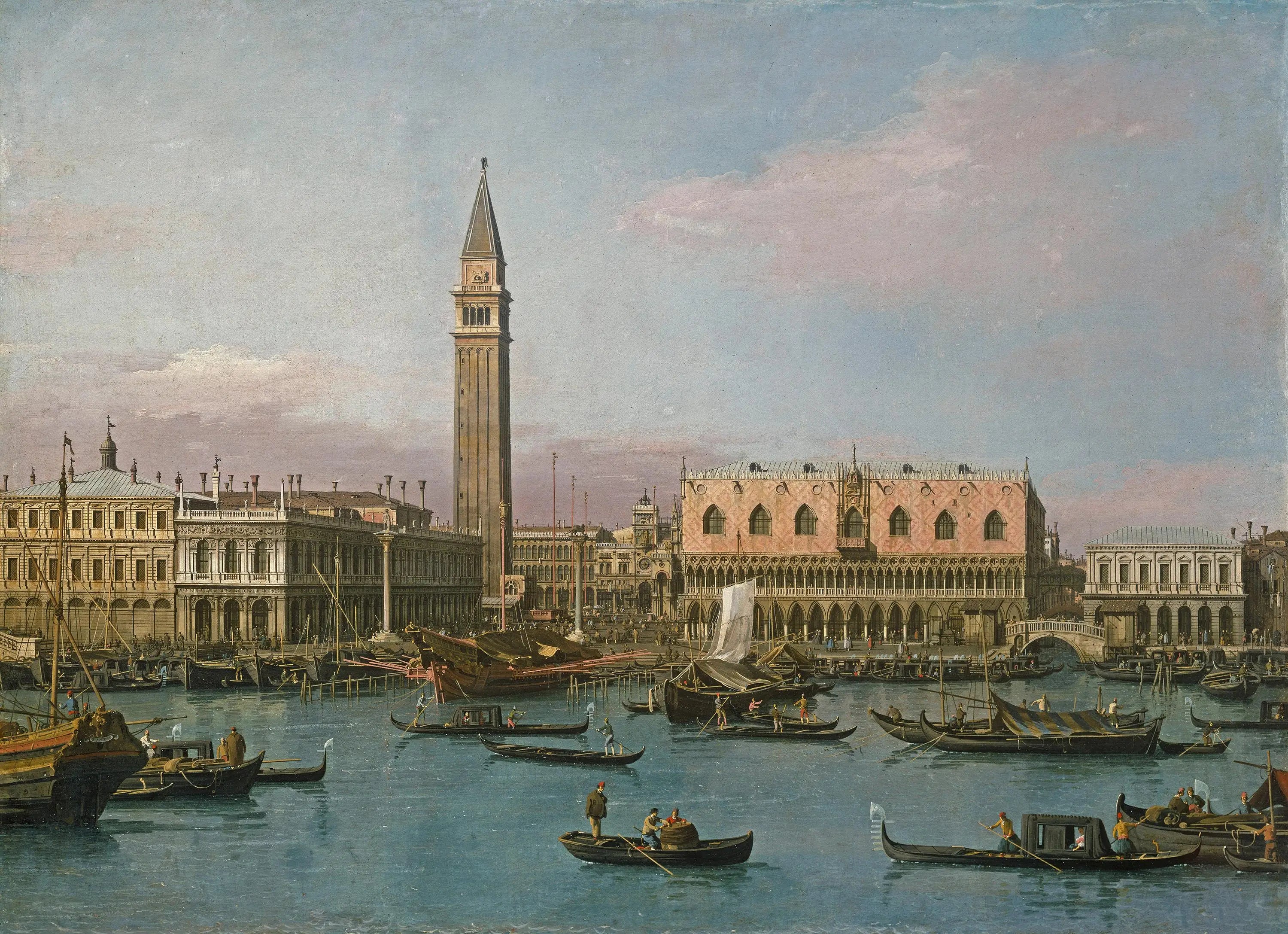 La Piazzetta et le Bacino di San Marco - Canaletto - Alpha Reproduction