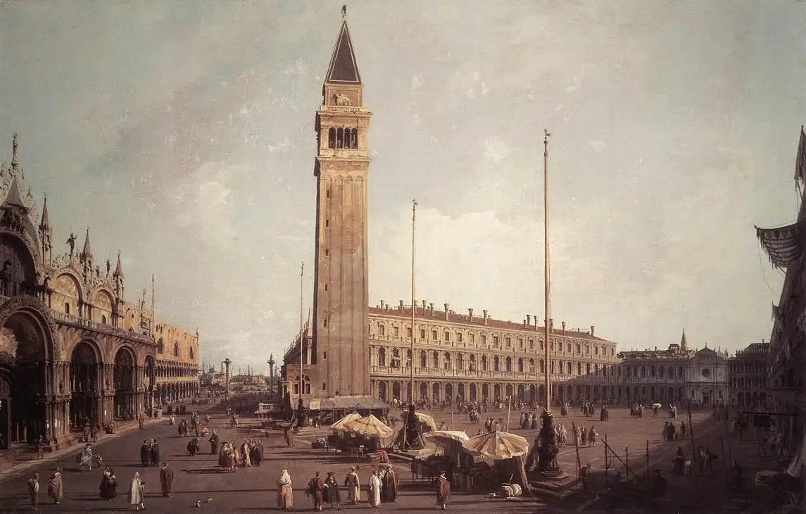 La Place Saint-Marc vers le sud-ouest - Canaletto - Alpha Reproduction