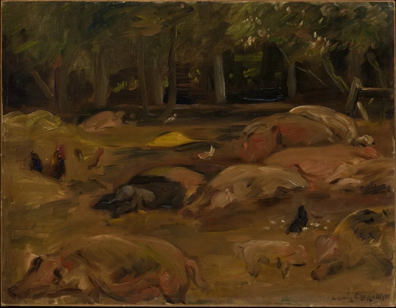 La porcherie - Lovis Corinth