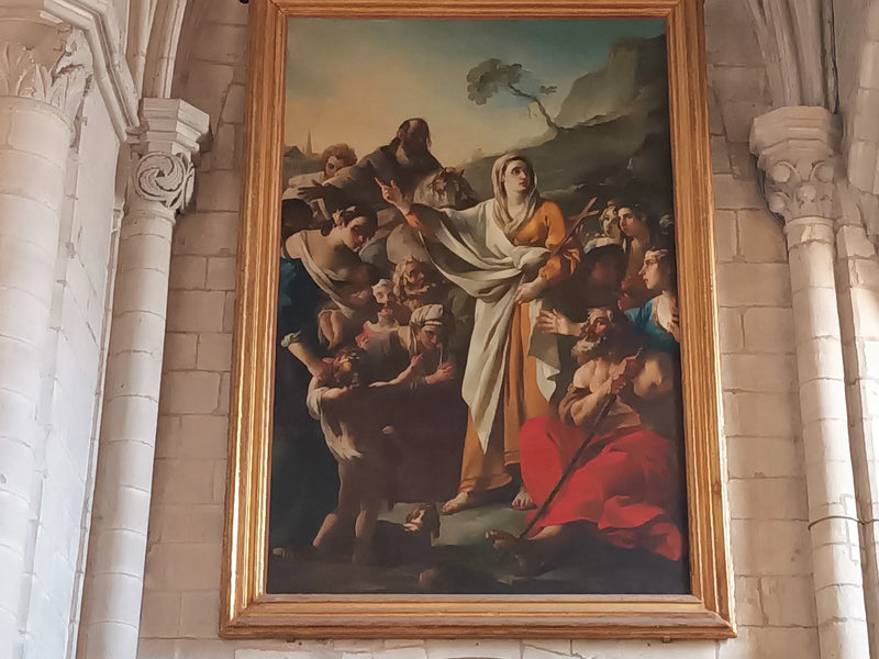 la Prédication de sainte Marthe - Joseph-Marie Vien