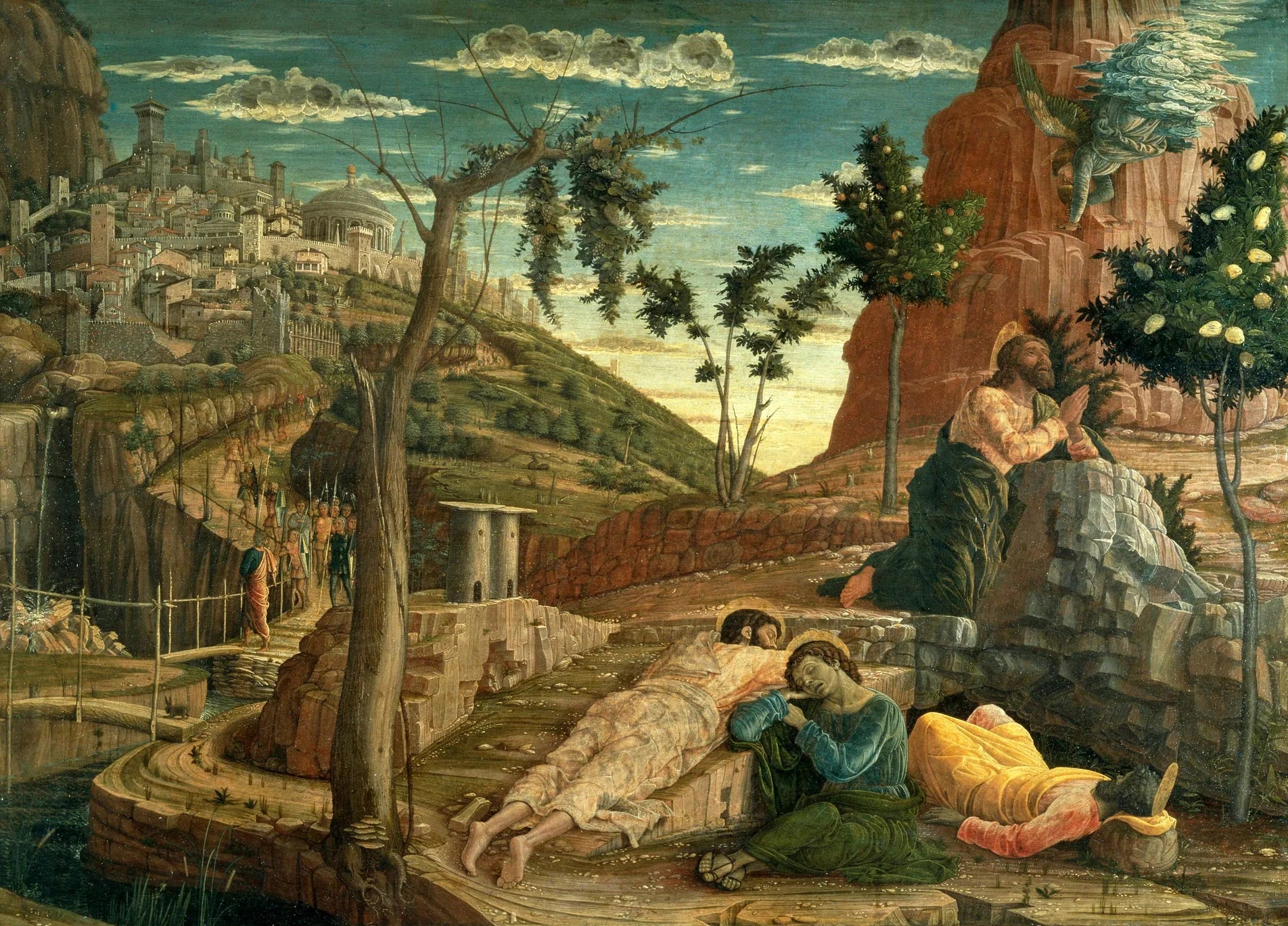 La Prière au Jardin des Oliviers - Andrea Mantegna image 1 copie peinte à la main à l’huile