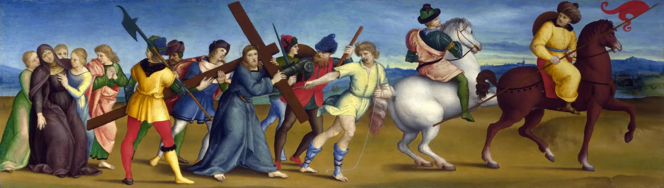 La procession au Calvaire - Raphaël Sanzio image 1 copie de tableau peinte à la main