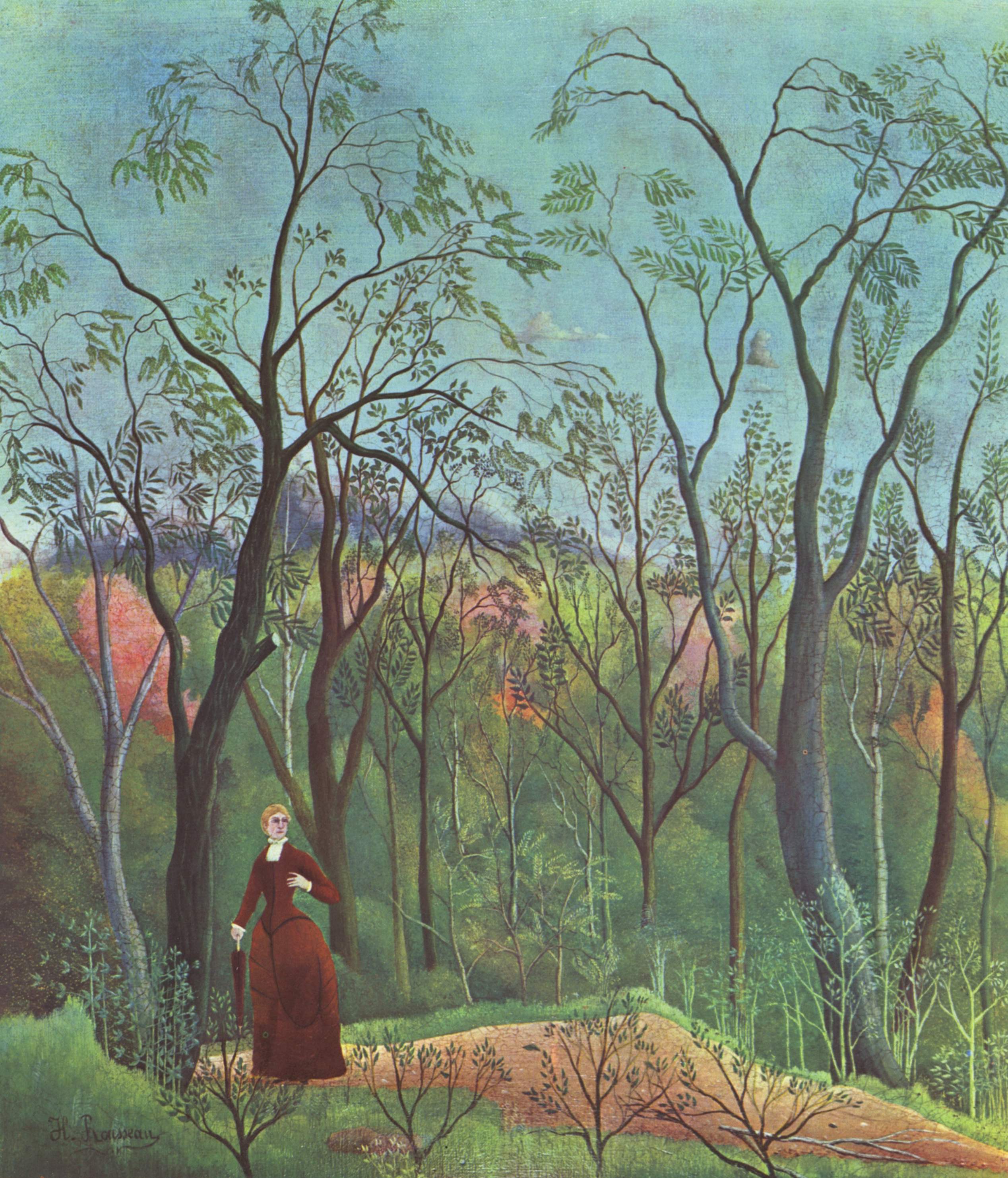 La Promenade dans la forêt - Henri Rousseau - Alpha Reproduction