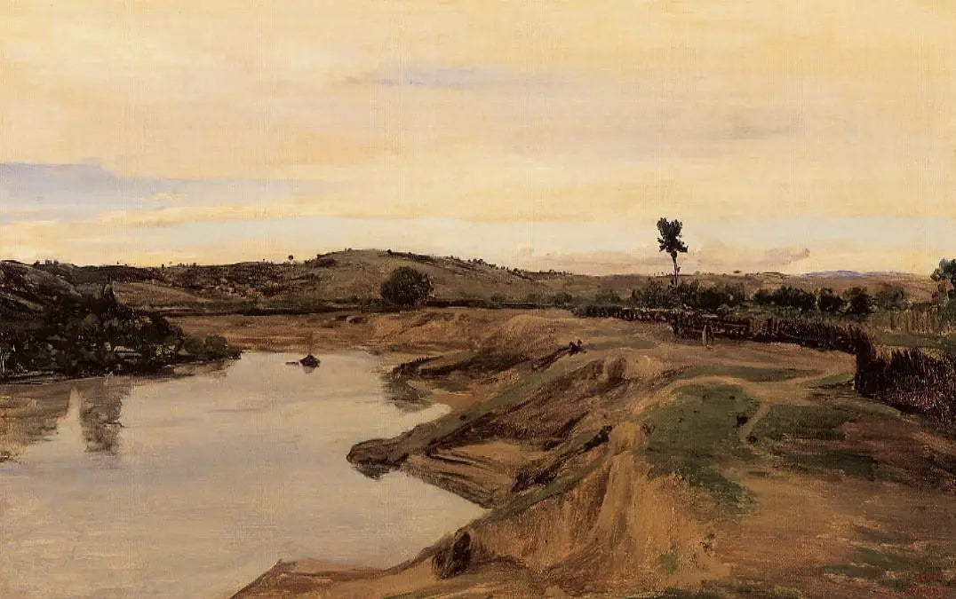 La Promenade de Poussin campagne de Rome - Jean-Baptiste Camille Corot - Alpha Reproduction
