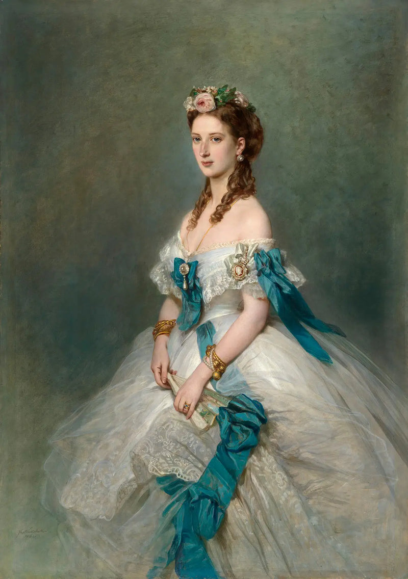 Королева Александра (1844-1925) в молодости, когда она была принцессой Галлии - Франц Ксавер Винтерхальтер