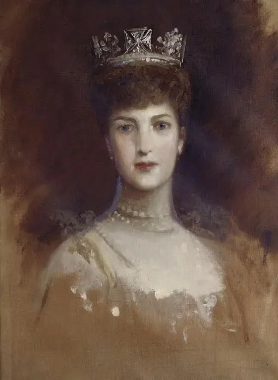 La reine Alexandra (1844-1925) - Luke Fildes image 1 reproduction de peinture à l’huile