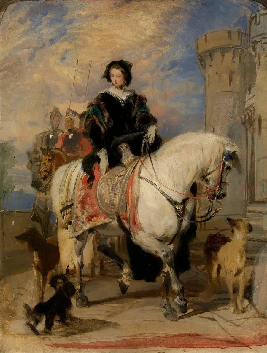 Королева Виктория (1819-1901) на коне - Эдвин Генри Ландсир