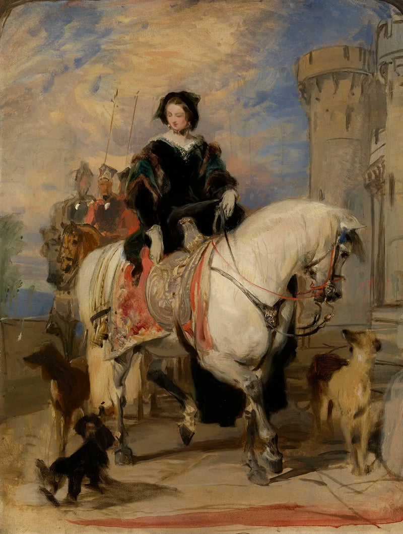 Королева Виктория (1819-1901) на коне - Эдвин Генри Ландсир
