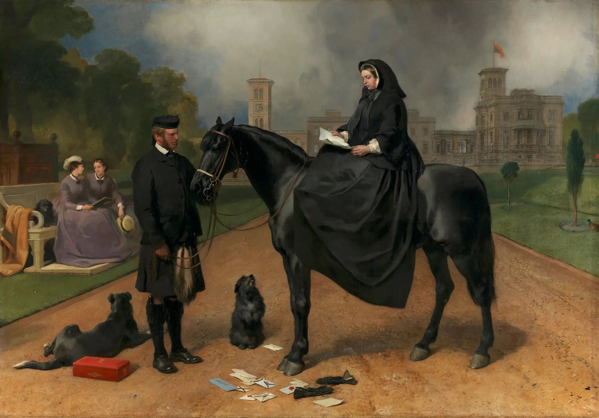 La reine Victoria à Osborne - Edwin Henry Landseer - Alpha Reproduction