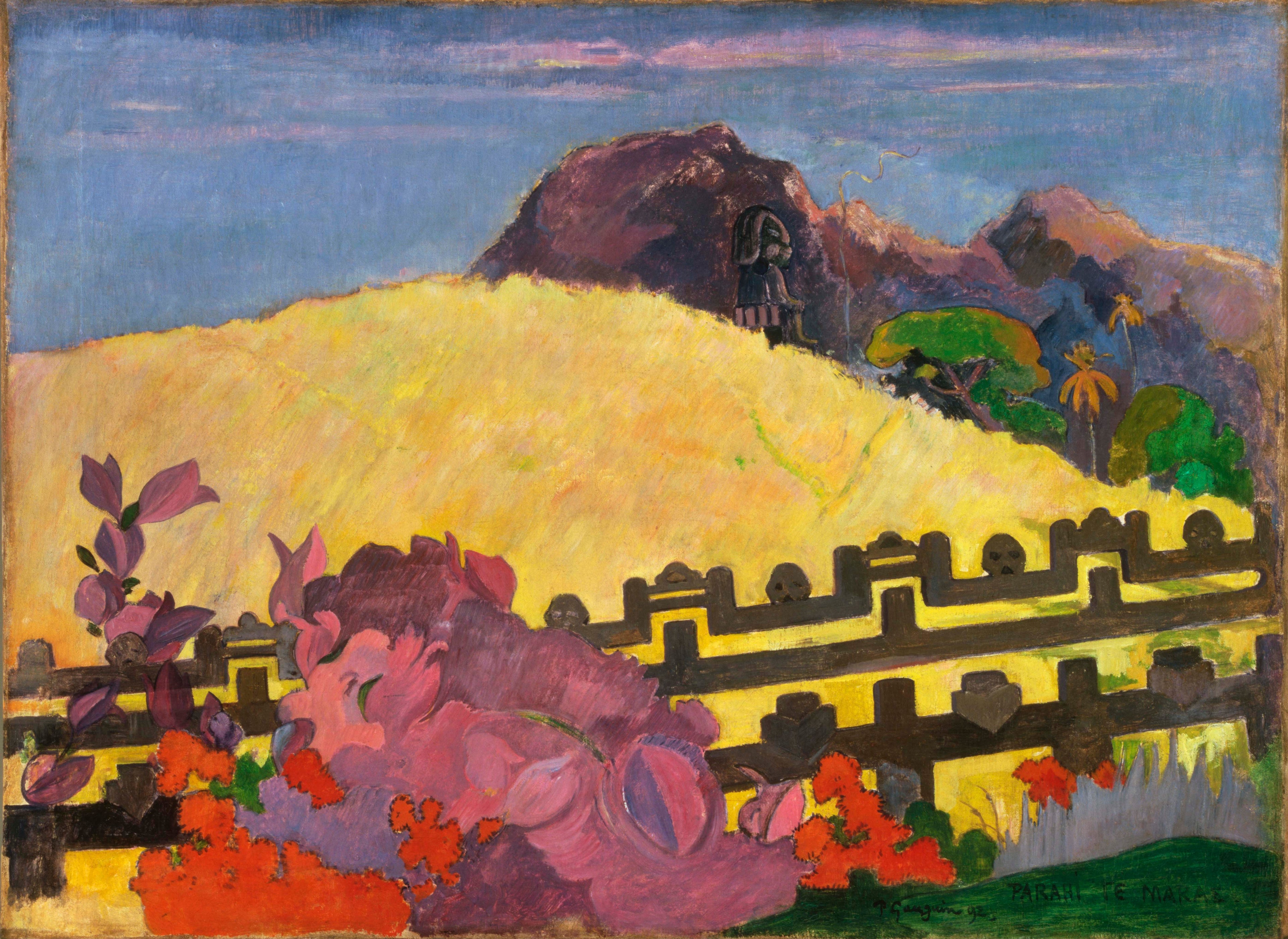 Reproduction du tableau « Là réside le temple - Paul Gauguin » par Alpha Reproduction en peinture à l’huile