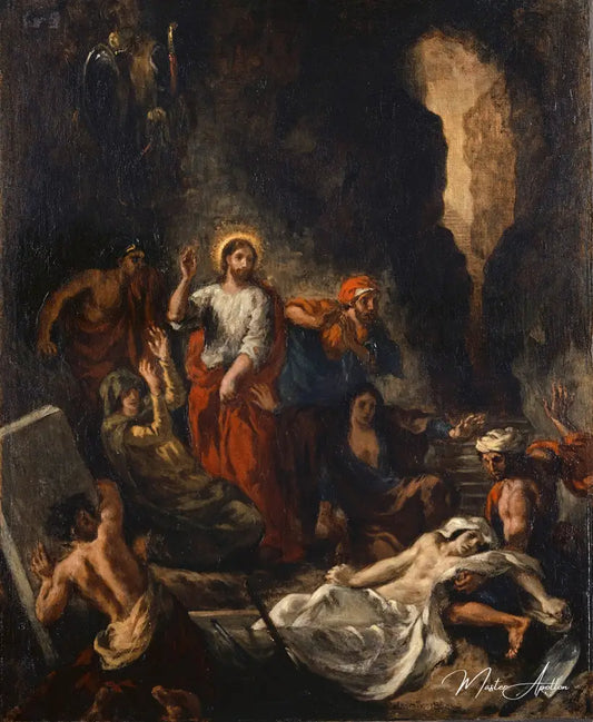 La résurrection de Lazare - Eugène Delacroix - Reproductions de tableaux et peintures haut de gamme