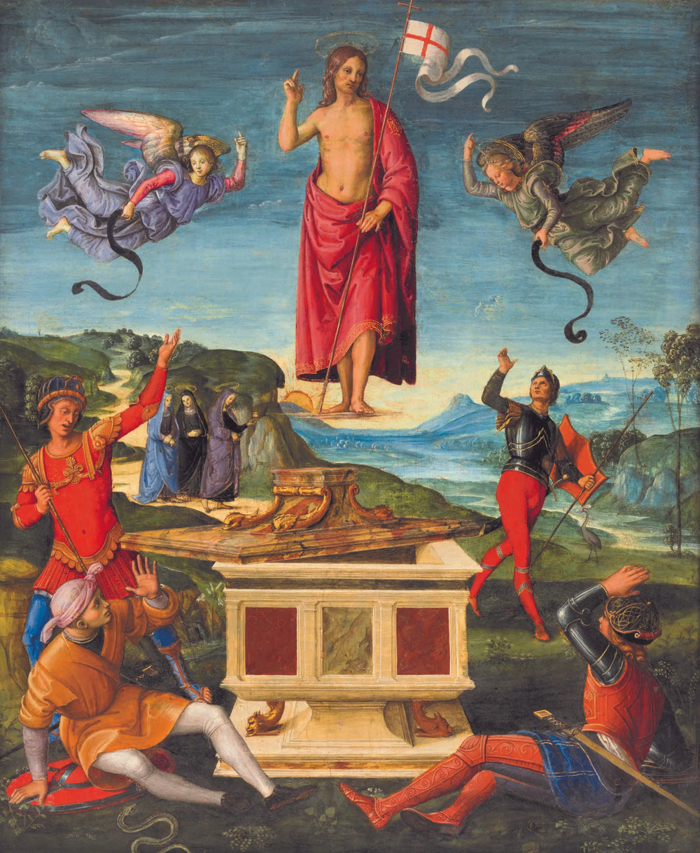 Reproduction du tableau « La Résurrection du Christ - Raphaël Sanzio » par Alpha Reproduction en peinture à l’huile