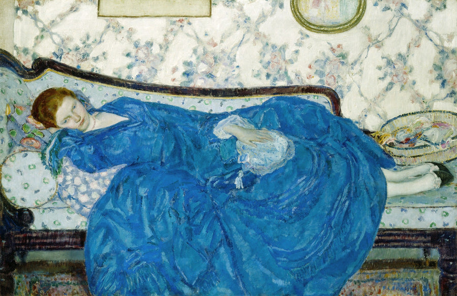 Голубое платье - Frederick Carl Frieseke