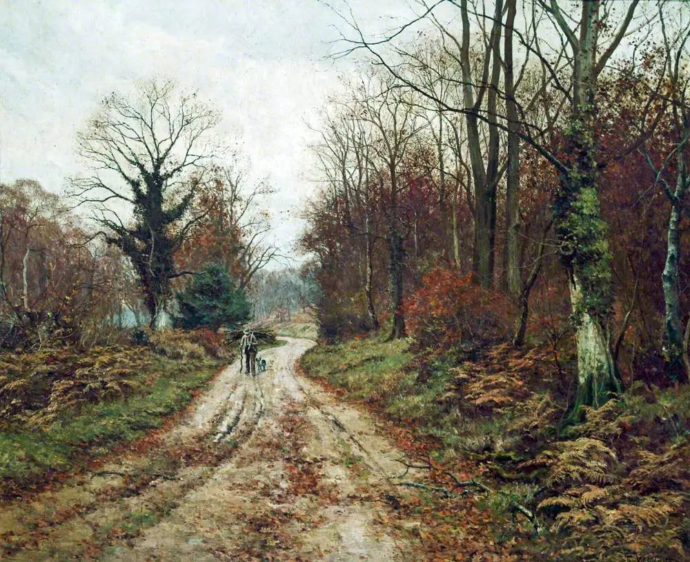 La route d’automne (Mitcham Woods Surrey) - Edward Wilkins Waite - Alpha Reproduction