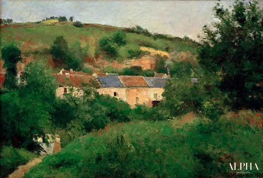 La rue de village - Camille Pissarro - Reproductions de tableaux et peintures haut de gamme