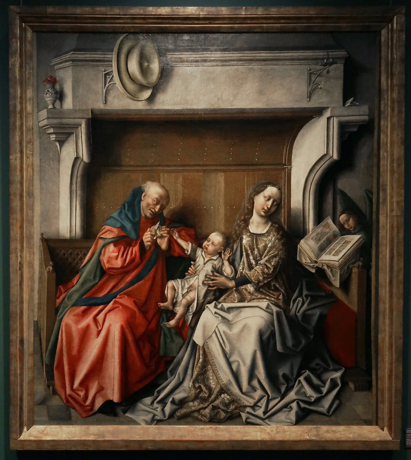 Святая семья перед камином - Бартельми д'Эйк