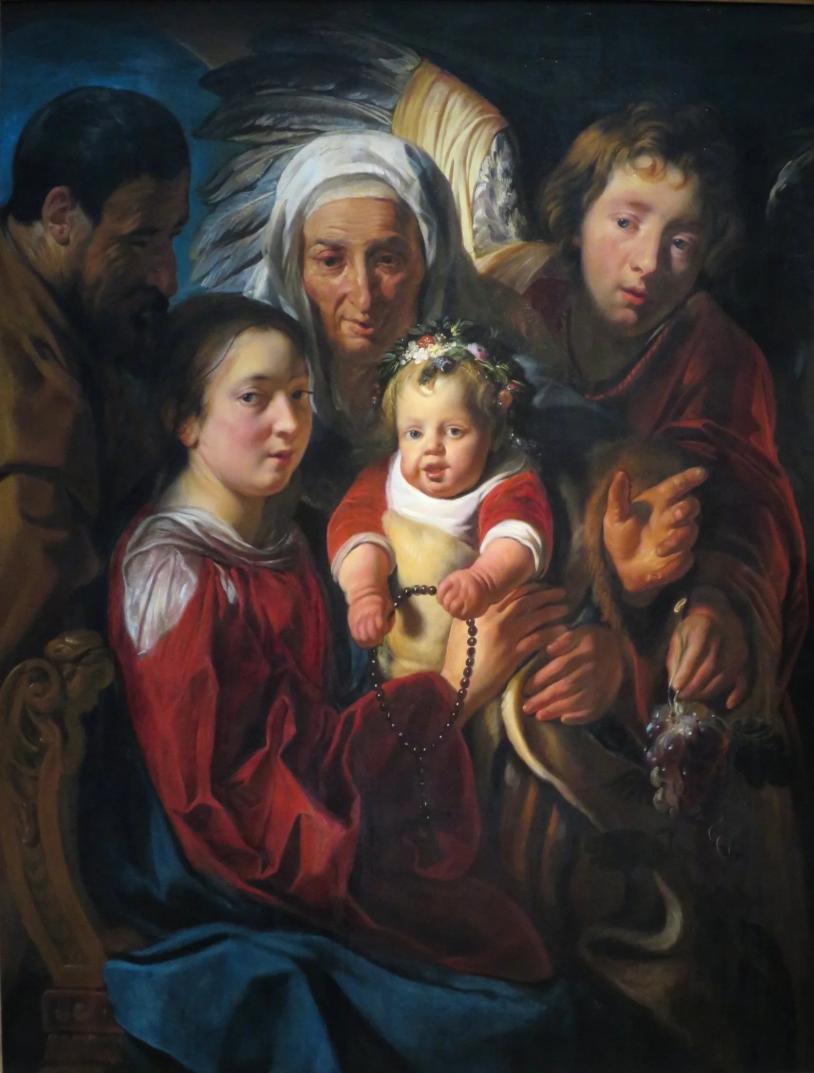 La Sainte Famille - Jacob Jordaens image 1 tableau peint à l’huile sur toile