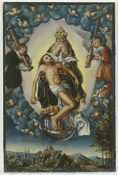 La Sainte Trinité - Lucas Cranach the Elder image 1 tableau peint à l’huile sur toile