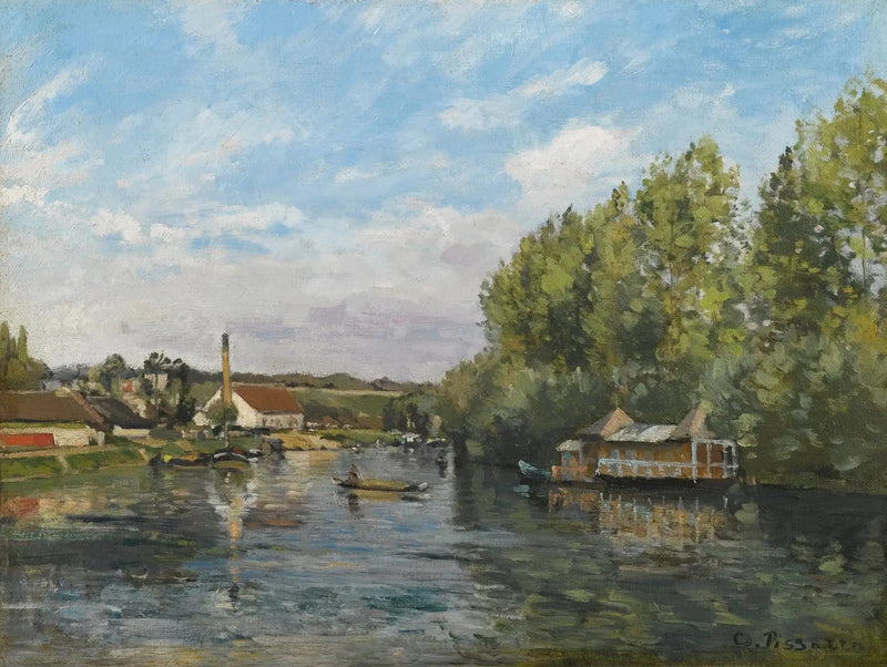 Сена в Порт-Марли - Камиль Писсарро
