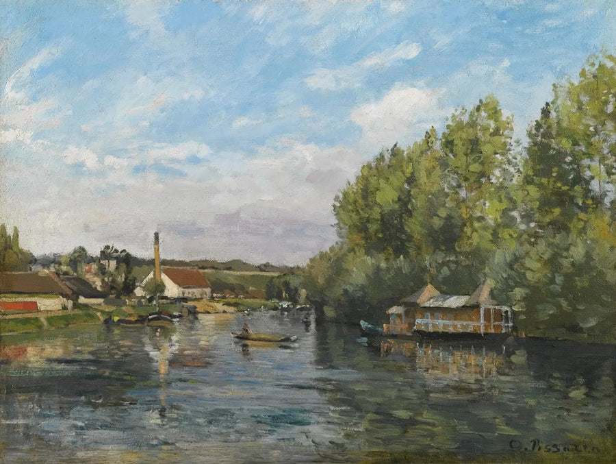 Сена в Порт-Марли - Камиль Писсарро