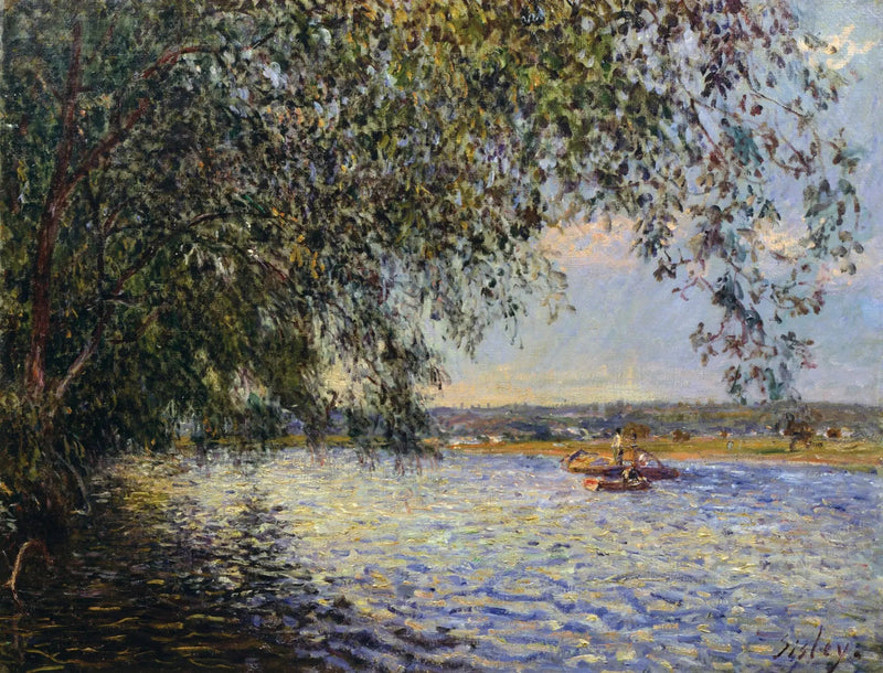 Сена в Сент-Мамме - Альфред Сислей