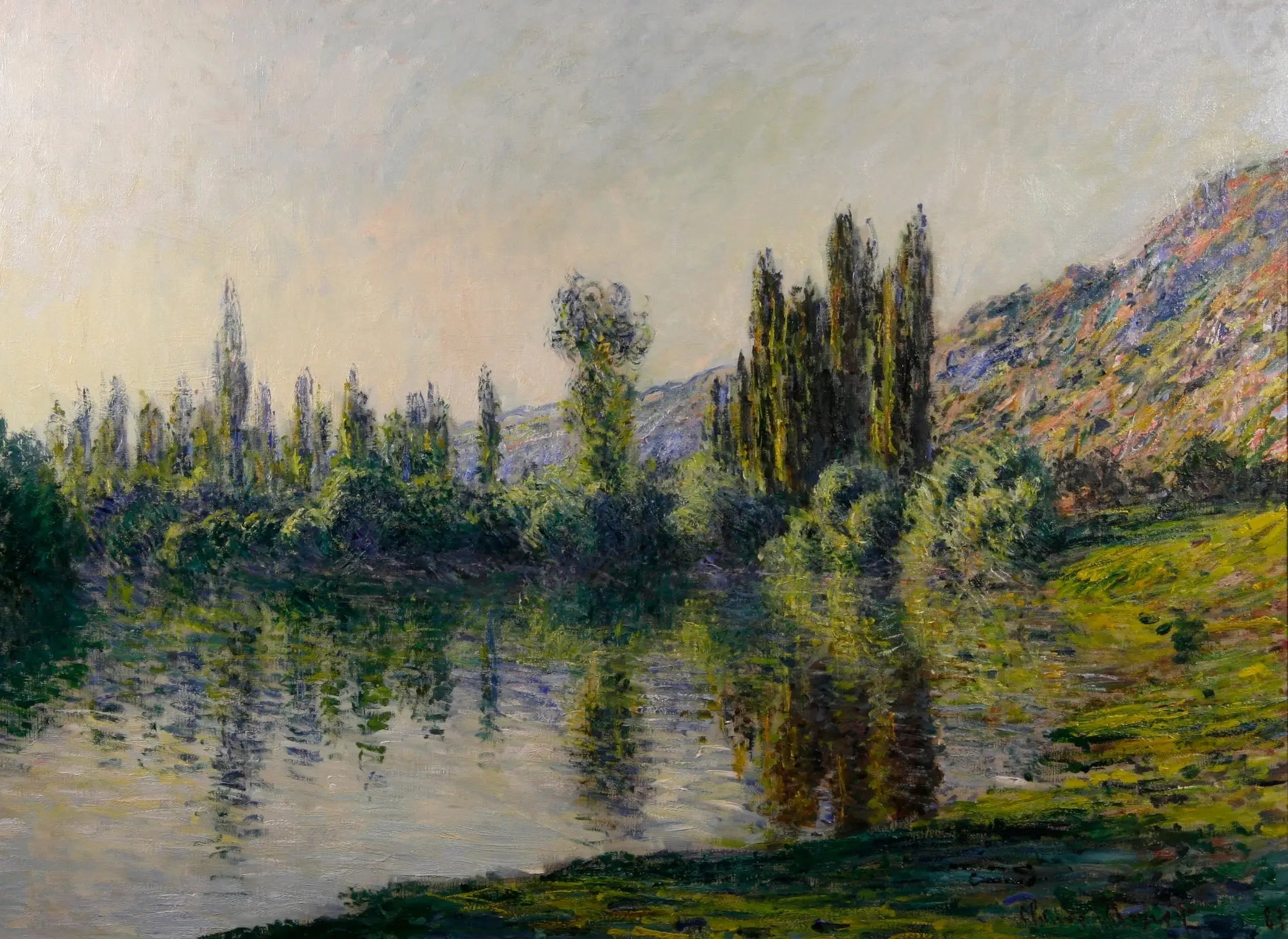 Reproduction du tableau « La Seine à Vétheuil - Claude Monet » par Alpha Reproduction en peinture à l’huile
