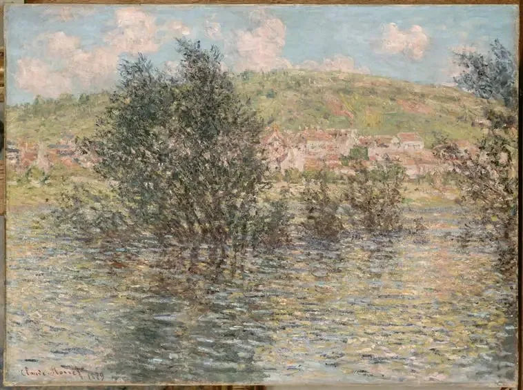 Сена в Ветёй, эффект солнца после дождя - Клод Моне