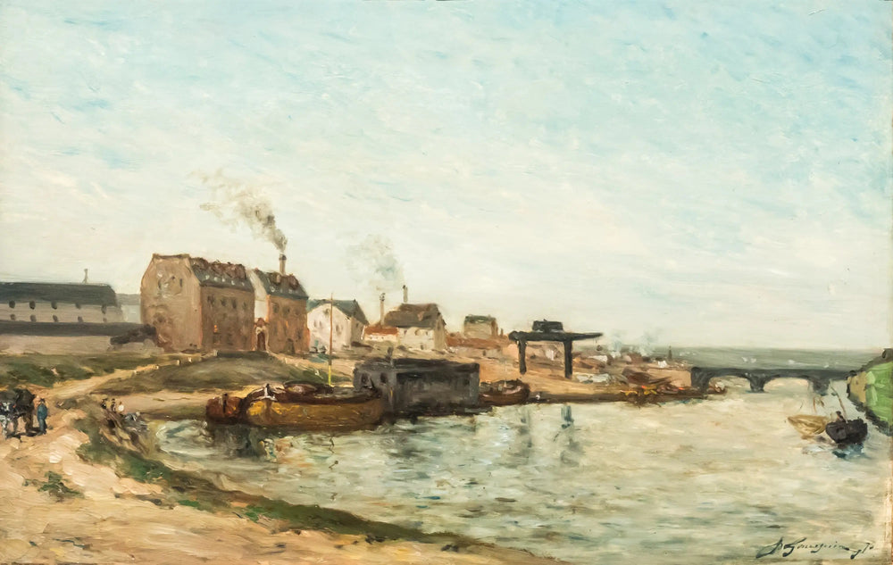 La Seine au Pont de Grenelle - Paul Gauguin image 1 reproduction artisanale de tableau