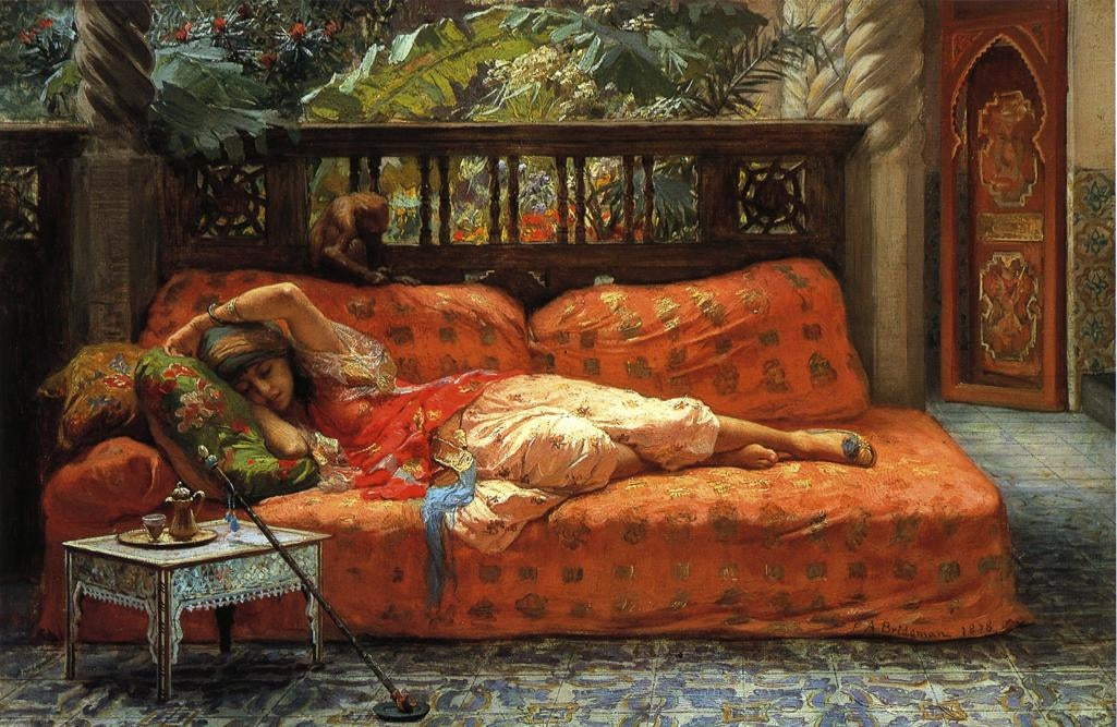La Sieste (Après-midi en rêve) - Frederick Arthur Bridgman - Alpha Reproduction