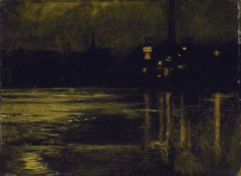 Тэмиза в Челси, вечером - Уильям Холман Хант