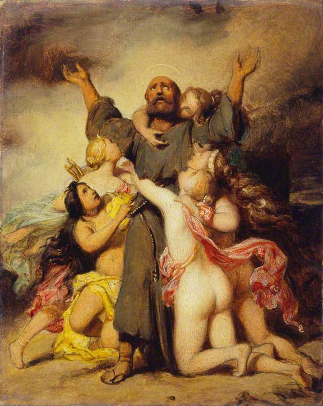 La Tentation de Saint Antoine - Paul Delaroche - Alpha Reproduction