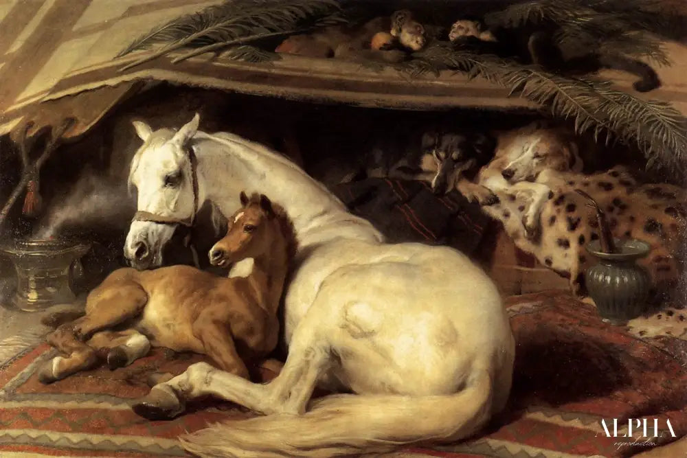 La tente arabe - Edwin Landseer - Reproductions de tableaux et peintures haut de gamme