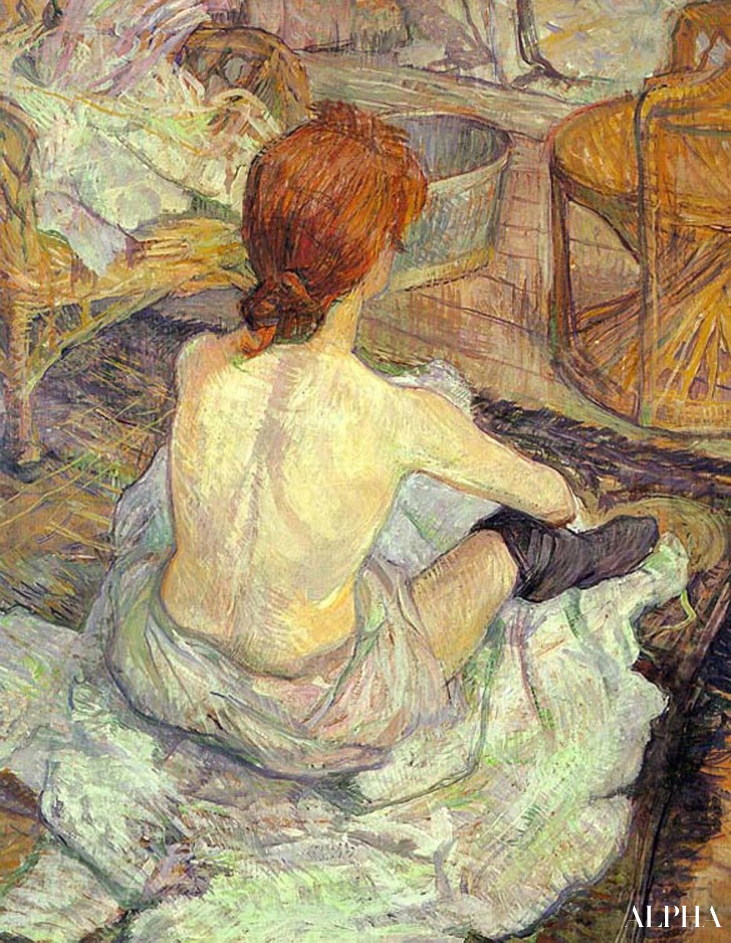 La Toilette - Toulouse Lautrec - Reproductions de tableaux et peintures haut de gamme
