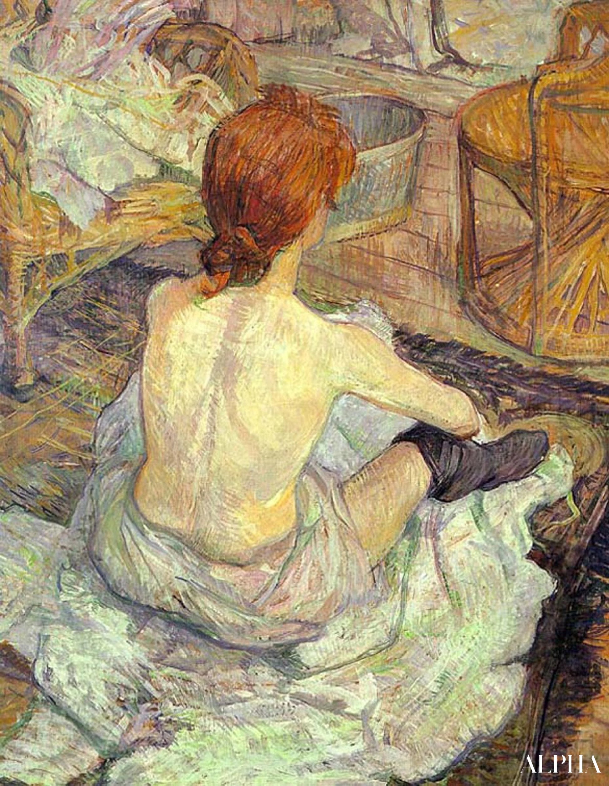 La Toilette - Toulouse Lautrec - Reproductions de tableaux et peintures haut de gamme