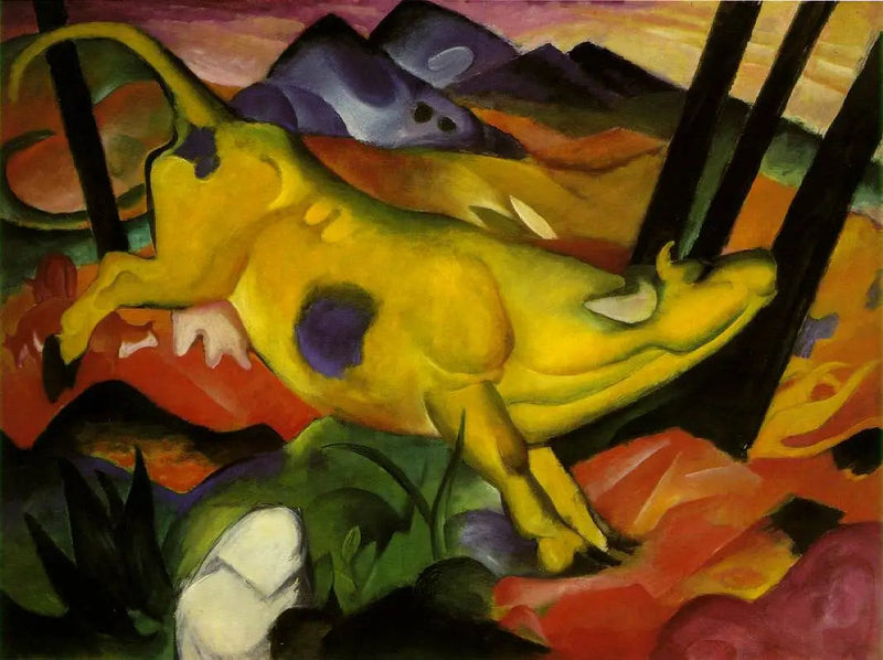 Жёлтая корова - Франц Марк