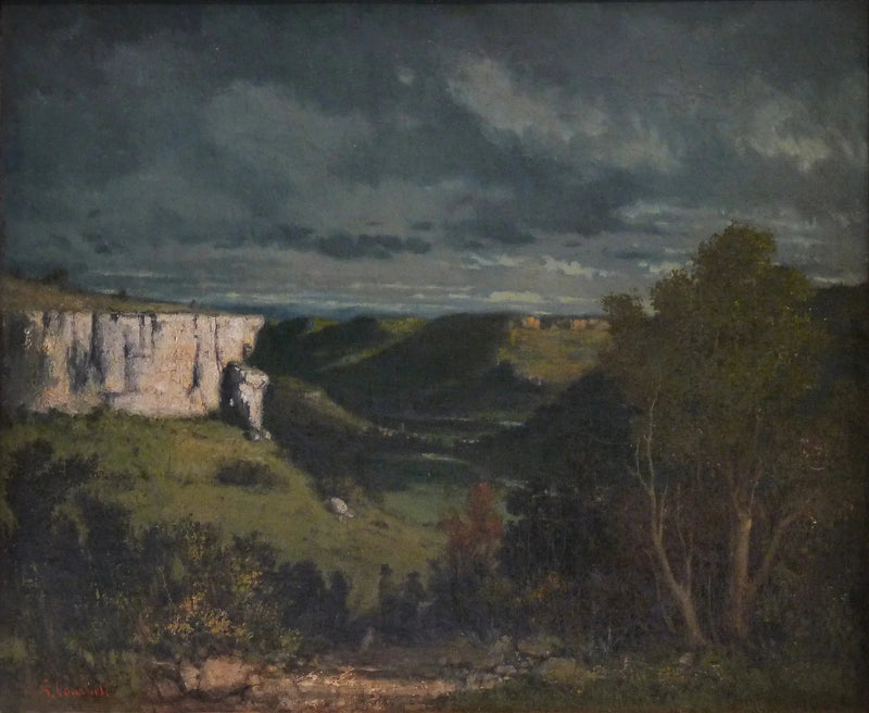 Долина Луэ, гроза - Гюстав Курбе