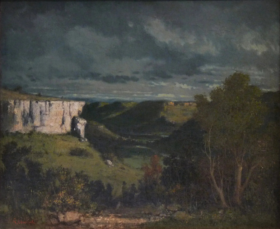 Долина Луэ, гроза - Гюстав Курбе