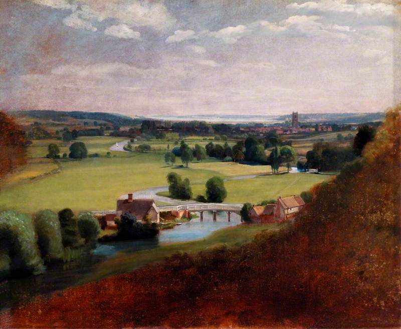 La vallée de la Stour avec Dedham au loin - John Constable - Alpha Reproduction