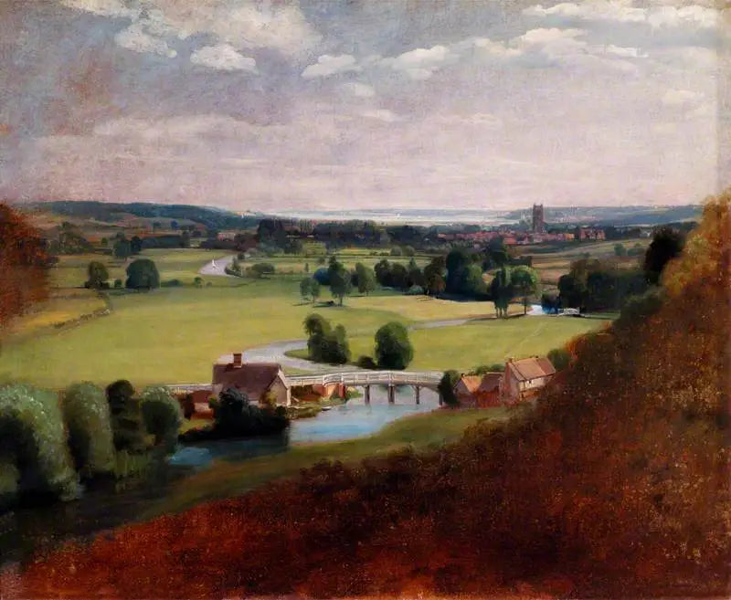 La vallée de la Stour avec Dedham au loin - John Constable - Alpha Reproduction