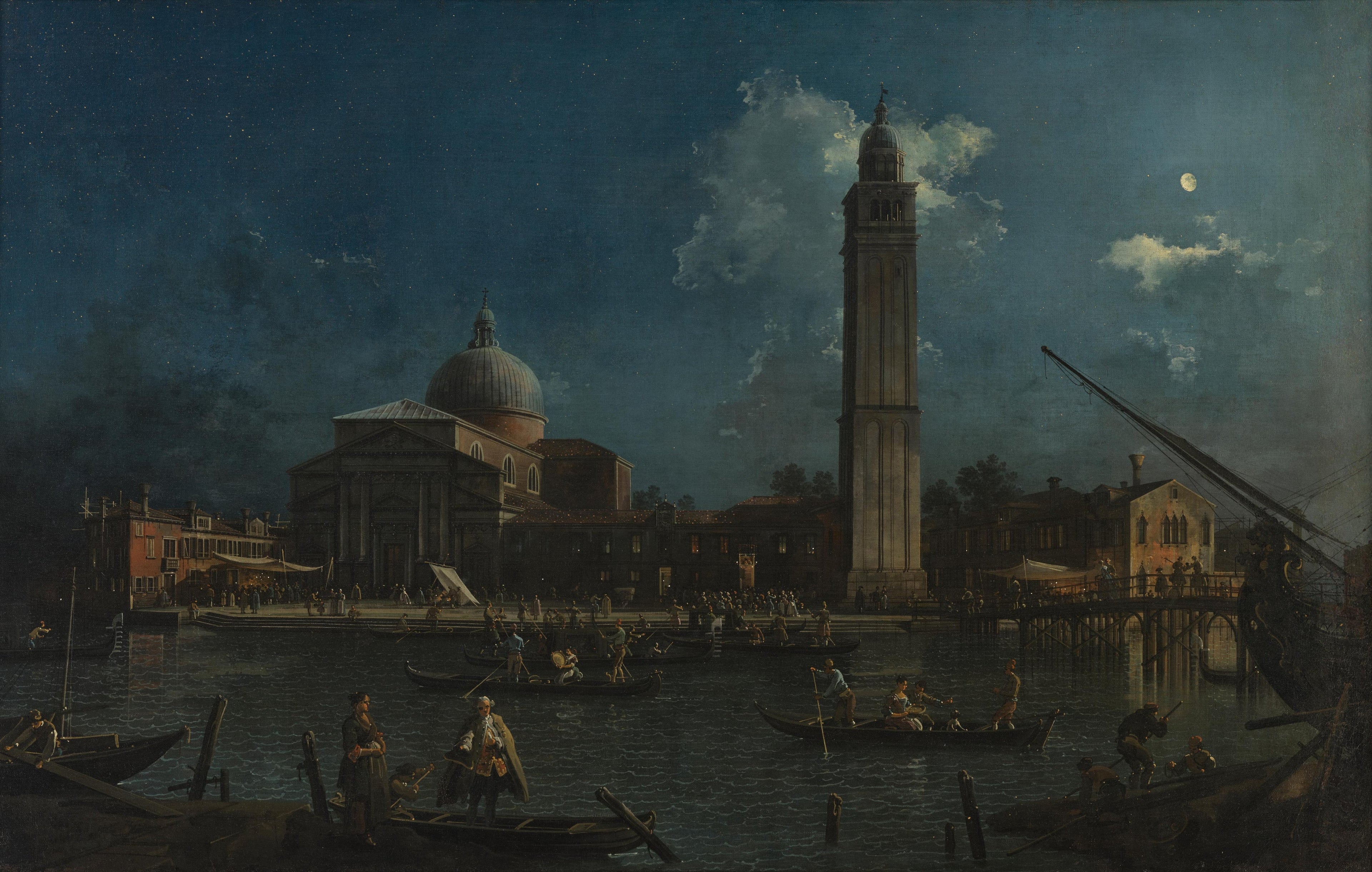 La Veillée nocturne à San Pietro di Castello - Canaletto - Alpha Reproduction