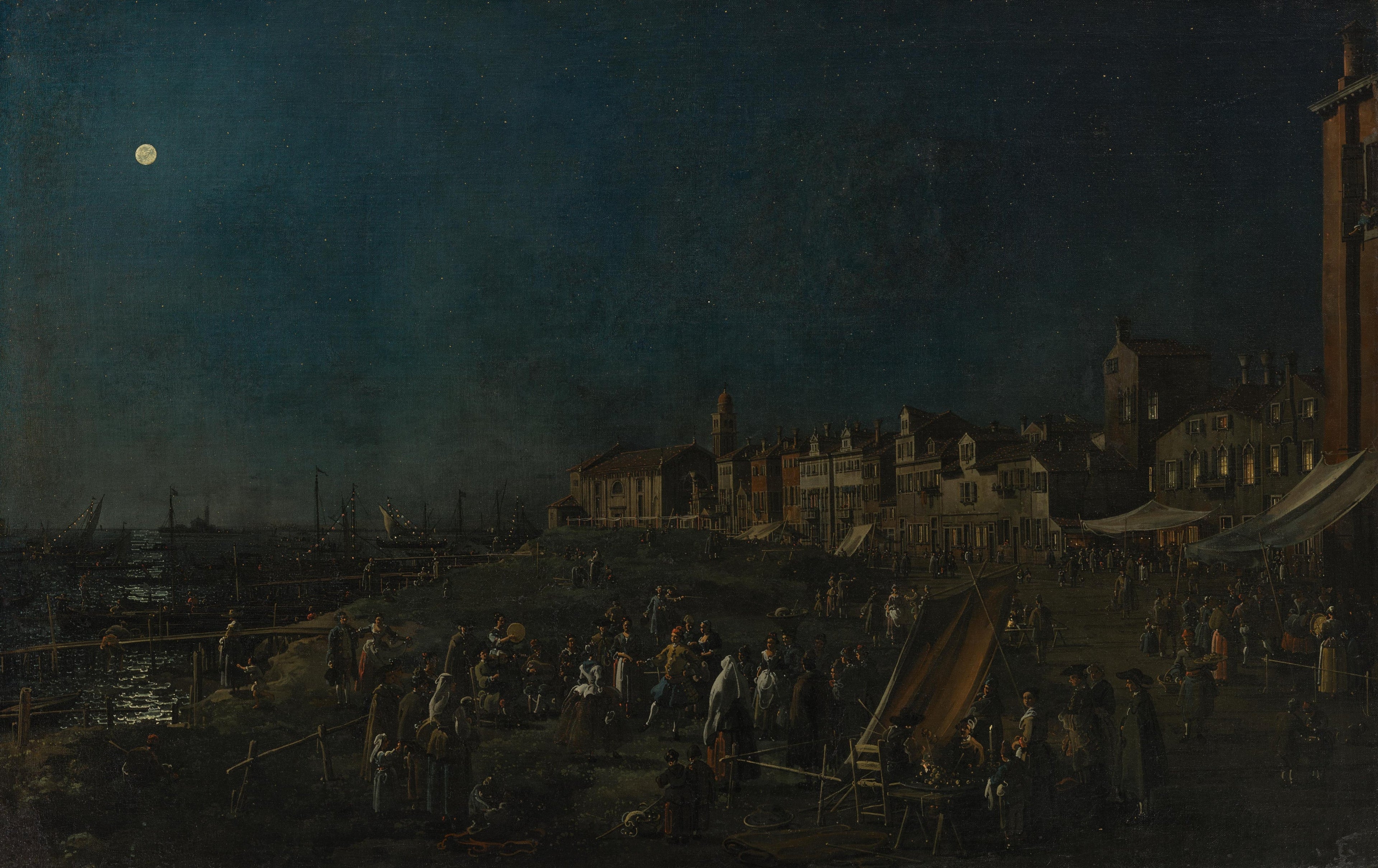 La Veillée nocturne au bord de Santa Marta - Canaletto - Alpha Reproduction