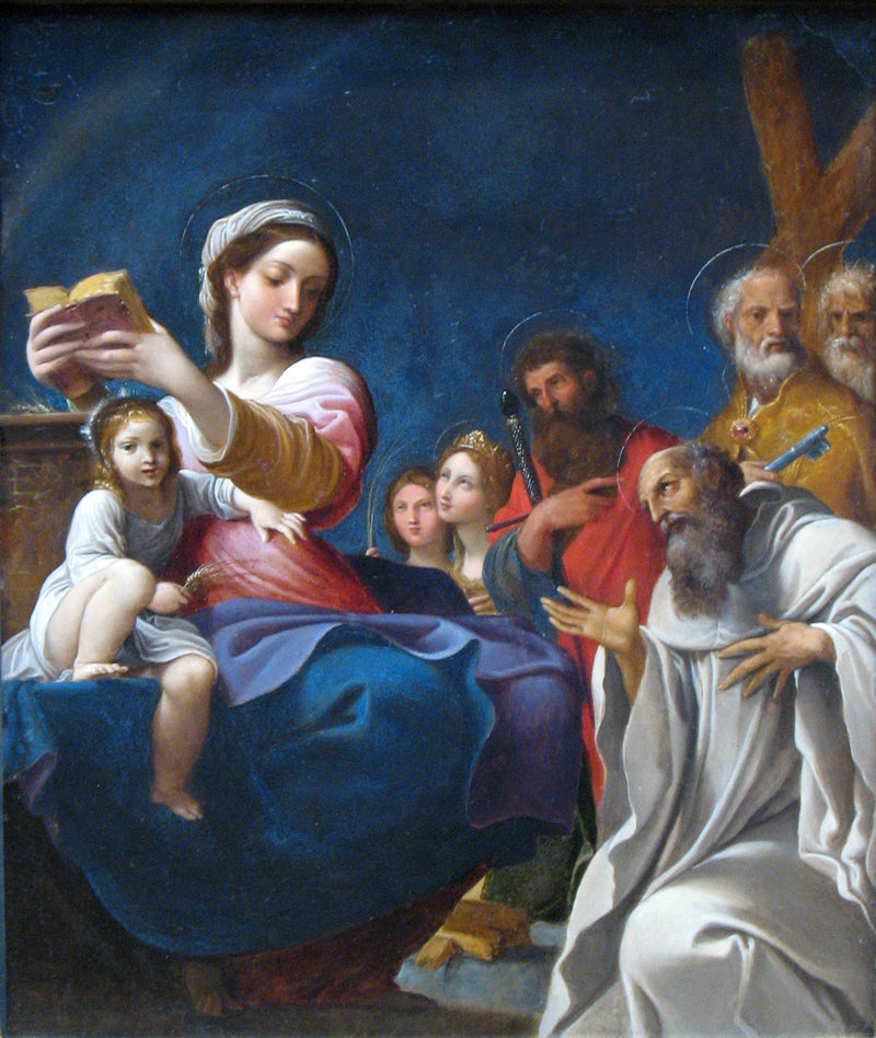 Дева Мария с Младенцем и Святые - Ludovico Carracci