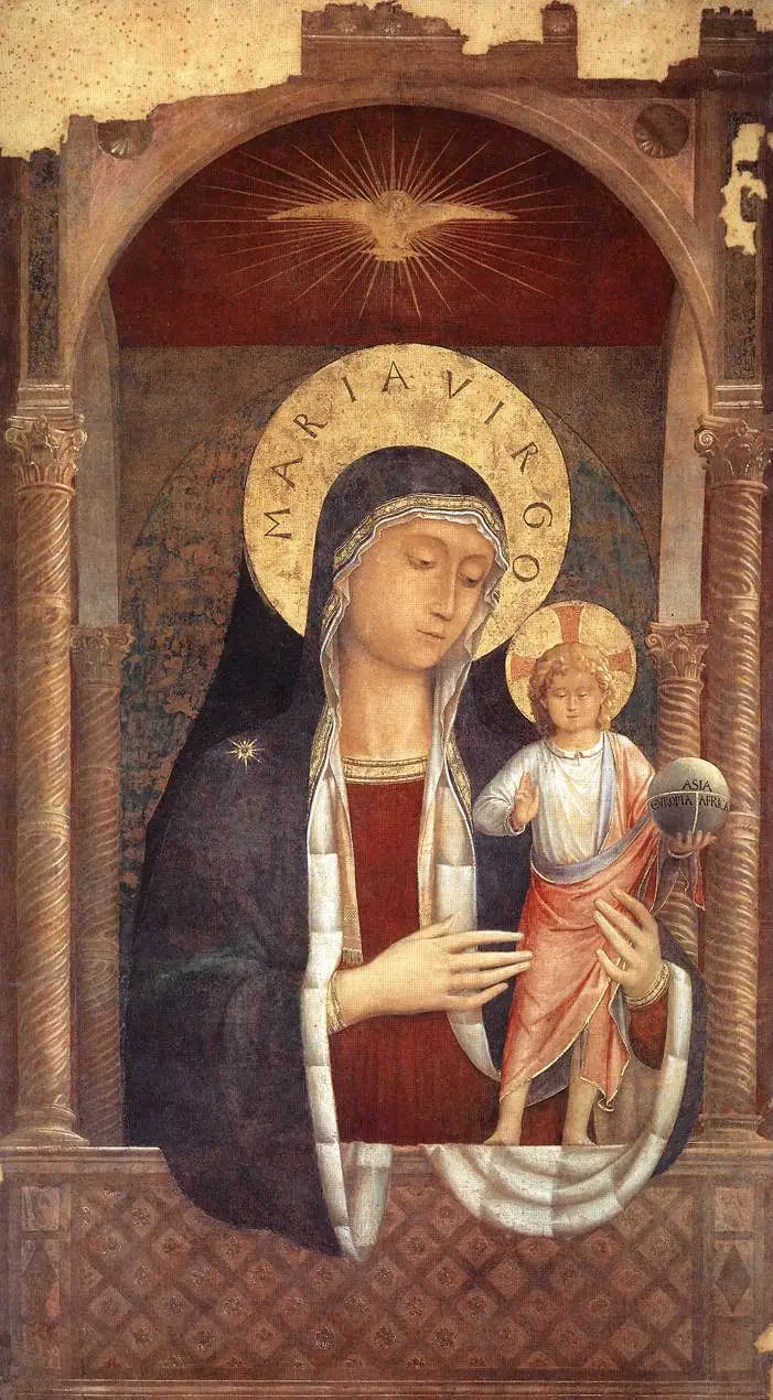 Дева Мария с Младенцем, дающая благословения - Беноззо Гоццоли