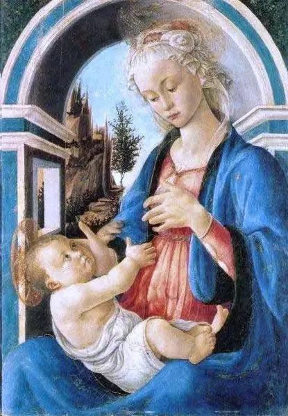 La Vierge à l'Enfant - Sandro Botticelli image 1 tableau peint à l’huile sur toile
